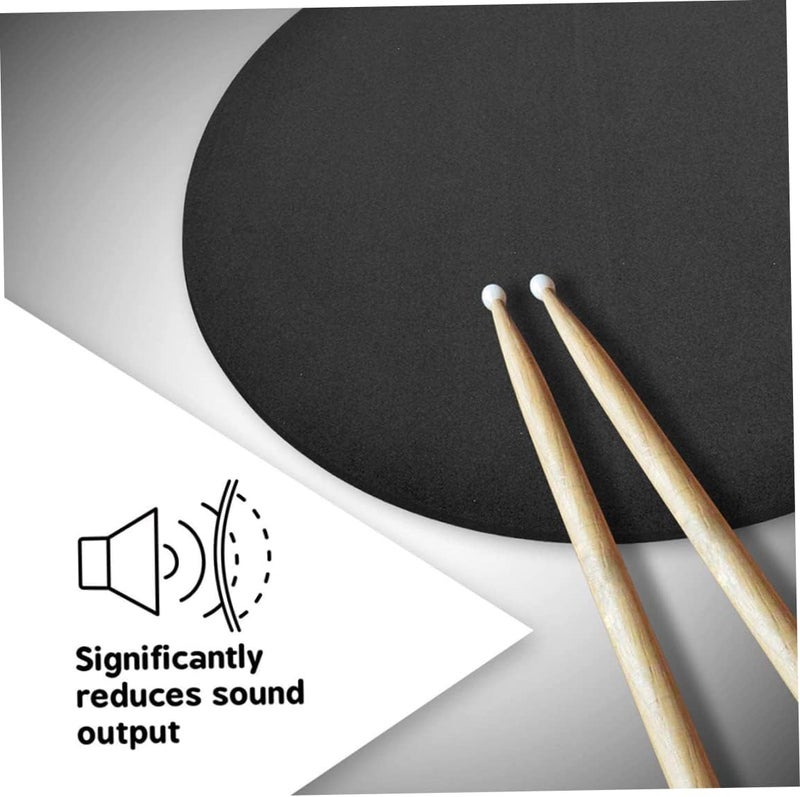 woobles Drum Mute Pads, 10PCS Jazz Drum Mute Practice Pads, Five Drums Three Cymbals Silent Dampeners, Drum Practice Pad Silencer for Drum Training Parts - Image 5